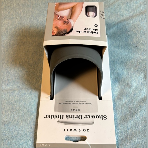 NWT Shower Drink Holder 30 Watt Gray - Picture 3 of 3